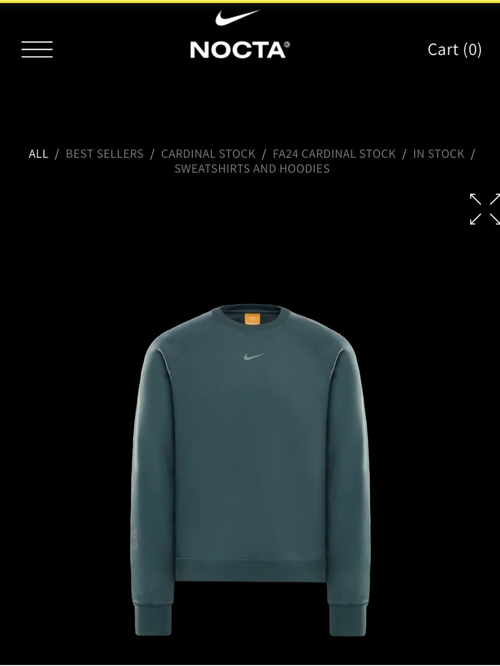Men's Crewneck Sweater in Deep Teal